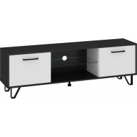 Tv galdiņš BOSS-13 160, Melns/Balts